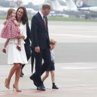 A su llegada al aeropuerto de Varsovia, Polonia, el 17 de julio de 2017.