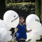 Momento del homenaje en el Bosque del Recuerdo.