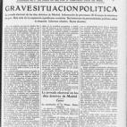 "Grave situación política", titulaba ABC el día 14 de abril, que reconocía el duro golpe que supusieron las elecciones para los monárquicos: "La coalición antimonárquica ha logrado en los comicios municipales mucho más de lo que esperaba...