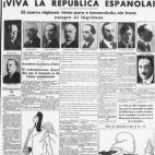 En una portada trufada con los rostros del nuevo Gobierno y con viñetas ilustrativas, La Voz celebraba la proclamación de la Segunda República como un "nuevo régimen" que venía "puro e inmaculado, sin traer sangre ni lágrimas". En un apart...