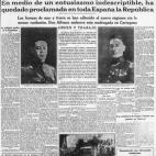 Al día siguiente, este diario seguía celebrando la República con estas líneas: "Los primeros pasos del Gobierno de la República han sido dados con prudencia y firmeza. (...) Todos debemos ayudarles. Unos, por convicción política. Otros, p...