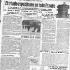 El Liberal también celebraba "el triunfo republicano en toda España" y añadía: "Ha quedado libre el solar. La Monarquía no tiene nada que hacer entre nosotros. ¡Todos debemos acatamiento a la soberanía nacional!".
