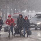 Los desplazados deben hacer frente a temperaturas que llegan a los 7 grados bajo cero por la noche en Siret.