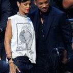 NEW YORK, NY - AUGUST 25: Rihanna and Will Smith attend the 2013 MTV Video Music Awards at the Barclays Center on August 25, 2013 in the Brooklyn borough of New York City. (Photo by Jemal Countess/FilmMagic)