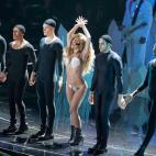 NEW YORK, NY - AUGUST 25: Lady Gaga performs during the 2013 MTV Video Music Awards at the Barclays Center on August 25, 2013 in the Brooklyn borough of New York City. (Photo by Jemal Countess/FilmMagic)