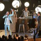 NEW YORK, NY - AUGUST 25: (L-R) Mary Lambert, Macklemore and Ryan Lewis performs during the 2013 MTV Video Music Awards at the Barclays Center on August 25, 2013 in the Brooklyn borough of New York City. (Photo by Rick Diamond/Getty Images for MTV)