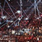 NEW YORK, NY - AUGUST 25: Justin Timberlake performs onstage during the 2013 MTV Video Music Awards at the Barclays Center on August 25, 2013 in the Brooklyn borough of New York City. (Photo by Neilson Barnard/Getty Images for MTV)