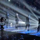 NEW YORK, NY - AUGUST 25: 'NSYNC performs during the 2013 MTV Video Music Awards at the Barclays Center on August 25, 2013 in the Brooklyn borough of New York City. (Photo by Rick Diamond/Getty Images for MTV)