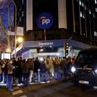 Manifestación en favor de Ayuso y en contra de Casado.