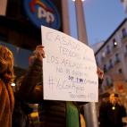 Manifestación en favor de Ayuso y en contra de Casado.