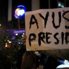 Manifestación en favor de Ayuso y en contra de Casado.