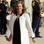 Valerie Trierweiler, companion of France's president-elect Francois Hollande arrives at the Elysee presidential Palace in Paris, to attend an official investiture ceremony during which her companion will be invested as France's president, on May...