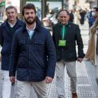 El candidato de VOX a la presidencia de la Junta de Castilla y León, Juan García-Gallardo, acude a ejercer su derecho al voto en el Colegio Río Arlanzón de Burgos.