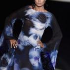 Sus túnicas hasta el suelo, vaporosas, estampadas y llenas de movimiento, han sido de lo mejor de la colección de Verino, inspirada en México.