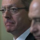 En la fotografía, Gallardón comparece junto al ministro del Interior, Jorge Fernández Díaz, en octubre de 2013.
