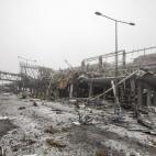 En esta imagen del 21 de enero de 2015 puede verse hasta dónde alcanza la destrucción del edificio.