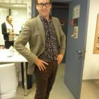 Tres horas antes de empezar a grabar, Joaquín Reyes llega a plató. Tiene por delante tres horas de intenso maquillaje.