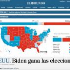 Así han contado los medios la victoria de Biden