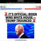 Así han contado los medios la victoria de Biden