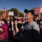 Caras de decepci&oacute;n tras conocer la victoria de Biden.