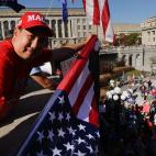 Seguidores de Donald Trump en la capital de Pensilvania.