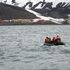 La llegada a la base Gabriel de Castilla.