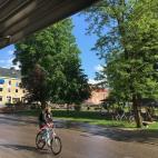 Plaza central de &Auml;lmhult.