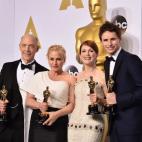 Por este orden: mejor actor de reparto, mejor actriz de reparto, mejor actriz y mejor actor.