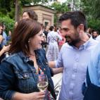 Adriana Lastra, portavoz socialista en el Congreso, y Ram&oacute;n Espinar (Podemos)