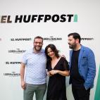 El secretario del PSOE de Cultura, Ib&aacute;n Garc&iacute;a del Blanco, Mila Fern&aacute;ndez ('El HuffPost') y Antonio Ruiz Valdivia ('El HuffPost').