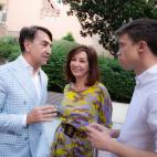 El director de la Fundaci&oacute;n Carolina, Jes&uacute;s Andreu, la periodista Ana Rosa Quintana e &Iacute;&ntilde;igo Errej&oacute;n (Podemos)