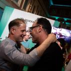 Gonzalo T&eacute;ubal, director de operaciones digitales del diario As, con Guillermo Rodr&iacute;guez