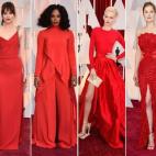 De izquierda a derecha: Giuliana Rancic, Dakota Johnson, Solange Knowles, Dorith Mous, Rosamund Pike y Behati Prinsloo.