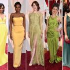 De izquierda a derecha: Nicole Kidman, Shaun Robinson, Jennifer Hudson, Emma Stone, Nissa Kashani, America Ferrera y Scarlett Johansson.