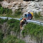 El acceso a la Foz de Fago no es f&aacute;cil y los voluntarios son fueron experimentados monta&ntilde;eros.