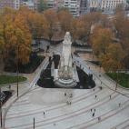 El renovado aspecto de la Plaza de Espa&ntilde;a tras las obras