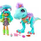 Cave Club Mu&ntilde;eca Rockelle con Mascota Dinosaurio Azul (42 euros)