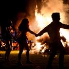 Hoguera de San Juan en Mundaka, Vizcaya