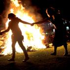 Hoguera de San Juan en Mundaka, Vizcaya