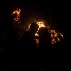 Hoguera de San Juan en la playa de Santander