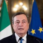 Asumiendo el encargo de formar Gobierno en Italia, 2021.