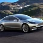 Tesla's Model 3 electric car is seen in this handout picture from Tesla Motors on March 31, 2016.