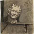 Obra académica realizada en su segundo curso en La Escuela de Bellas Artes de A Coruña. A Coruña, 1894 Carboncillo y lápiz conté sobre papel 50,5 x 48,3 cm Museu Picasso, Barcelona Fotografía © Museu Picasso, Barcelona / Gasull