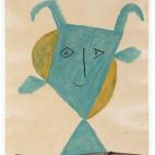 Más de 50 años después de su marcha de A Coruña, realiza un fauno con la cabeza cortada y apoyado en una estantería, como el que dibujó en 1894. 2 de septiembre de 1946 Óleo y tinta china sobre papel vitela de Arches 65,5 x 50,5 ...