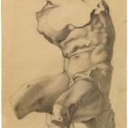 Obra académica hecha en su primer curso en la escuela de Bellas Artes. A Coruña, 1892-1893 Carboncillo y lápiz conté sobre papel 52,1 x 36,7 cm Donación Pablo Picasso, 1970 Museu Picasso, Barcelona MPB 110.894 Fotografía © Muse...