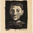 París, 7 de noviembre de 1945 Agua y raspador sobre piedra 44,1 x 32,8 cm Fundación Picasso. Museo Casa Natal, Ayuntamiento de Málaga Bl. 378 Fotografía © Fundación Picasso. Museo Casa Natal, Ayuntamiento de Málaga