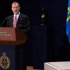 Felipe VI, durante su discurso