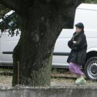 Rosario Porto durante el registro de su vivienda.