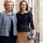 Con Bernadette Chirac, la entonces Primera dama de Francia, en el Palacio del Elíseo (París) en 2003.