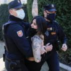 FEMEN irrumpe en un acto franquista en Madrid